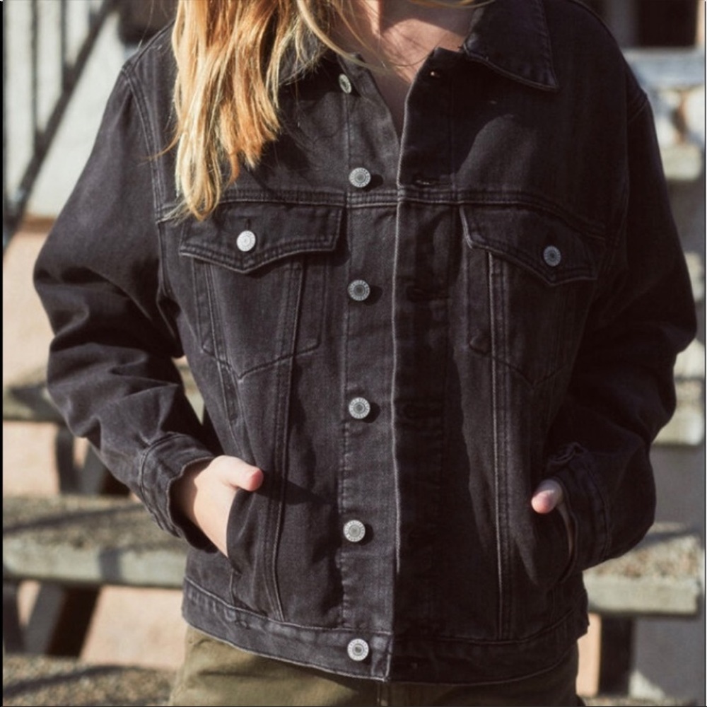 Brandy Melville J. Galt Black Denim Jacket